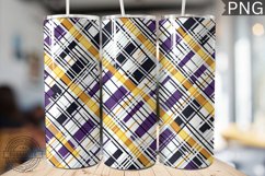 Halloween Plaid Pattern Tumbler Wrap - High Quality 300 Dpi Product Image 1