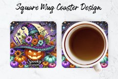 Spooky Season Mug coaster | Coaster | Sublimation Design Product Image 1