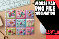 Cheerful Mouse Pad PNG Style, Patchwork Product Image 1