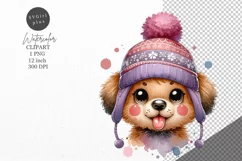 Christmas clipart| Dog clipart |Christmas sublimation Product Image 1