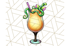 Summerween Tropical Treats Clipart PNG, Halloween Desserts Product Image 3