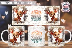 Christmas Mug Wrap Sublimation Funny Quote 3D Wall Animal Product Image 1