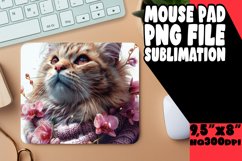 Quirky Cat Lover&#039;s Delight Sublimation Mousepad PNG Product Image 1