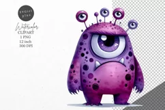 Monster clipart, Halloween clipart, Kids clipart Product Image 1