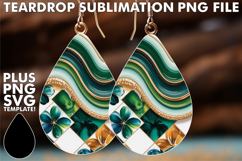 Whimsical Teardrop Earrings Gift Ideas, Pattern Product Image 1