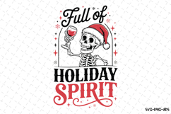 Full of Holiday Spirit Svg | Christmas Svg | Svg Cut Files Product Image 1