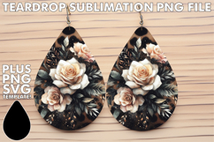 Classy Teardrop Earrings Designs, Leopard Prints Product Image 1