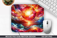 Mouse Pad Sublimation, Summer Mouse Pad PNG Design Product Image 1