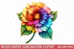 Wildflowers Sublimation Clipart Product Image 1