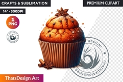 Autumn Clipart, Cozy Fall PNG Baking &amp; Kitchen, Bakery Product Image 1