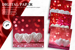 Heart Valentines Background Love Wallpaper Bokeh Backdrop_43 Product Image 1