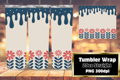 SLEEK 20oz PNG Tumbler Artwork , Christmas Product Image 1