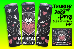 GRACEFUL 20oz Tumbler Wrap , Valentines Day Product Image 1