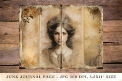 Printable Junk Journal Pages victorian woman girl 39 Product Image 1