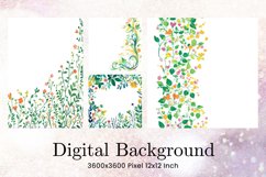 Flower Pattern Background Wallpaper Digital Paper_43 Product Image 1