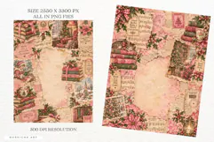 Reading Christmas Junk Journal Pages Product Image 3