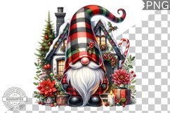 Christmas Gnome Sublimation - Clipart PNG Design Product Image 1
