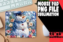 Beachy Snowman Shores: Sunny Mouse Pad PNG Product Image 1