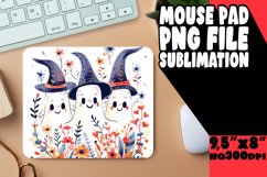 Spooky Halloween Ghosts Mouse Pad Design PNG Product Image 1