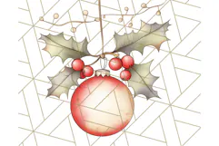 Vintage Christmas Ornaments and Presents PNG Holiday Clipart Product Image 3