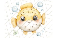 Under the Sea Nursery Clipart, Ocean Animals PNG Product Image 3
