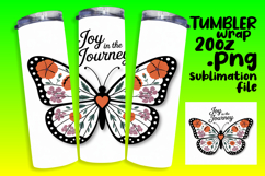 Personalized 20oz Tumbler Gift , Butterfly Product Image 1