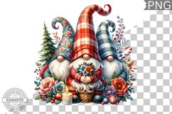 Christmas Gnome Sublimation - Clipart PNG Design Product Image 1