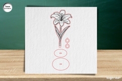 Flowers Pen Stand Laser Cut Bundle | Glowforge | SVG Product Image 17