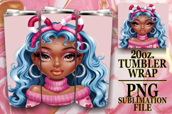 RADIANT SPIRITS 20oz TUMBLER WRAP, Afro Girl Product Image 1