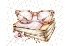 Cozy Book Lover Clipart PNG, Aesthetic Reading Graphics Product Image 3