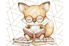 Bookish Animals PNG Clipart with Cozy Reading Elements Product Image 3