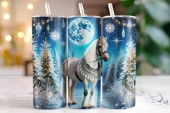 Christmas Horse Tumbler Wrap | Sublimation | Tumblers Product Image 1