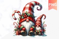 Christmas Gnome Sublimation - Clipart PNG Bundle Product Image 10