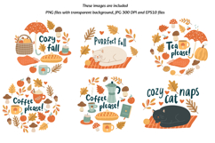 Cozy Autumn Clipart Vector and PNG Product Image 3