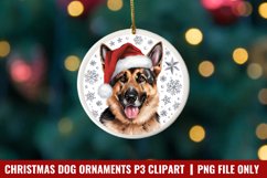 Breeds Of Christmas Dog Ornaments Clipart PNG Product Image 1