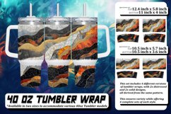 Glittery Autumn Landscape Tumbler Wrap: Spring Sublimation Product Image 1