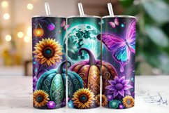 Halloween Pumpkin Tumbler Wrap | Sublimation | Tumblers Product Image 1