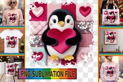 Joyful Tote Bag Ideas PNG, Valenines Animals Product Image 1