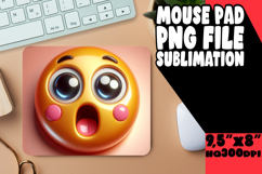 Cozy Mouse Mat Design Magic, 3D Emoji Product Image 1