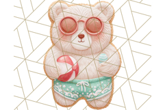 Summer Cookie Character PNG, Cute Beach Clipart Tropical Png Product Image 3