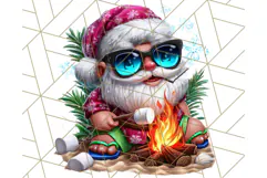 Summer Christmas Clipart PNG, Tropical Holiday Art Clip Art Product Image 3