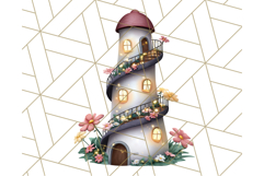 Princess Castle Clipart PNG, Enchanted Garden Artwork Product Image 3