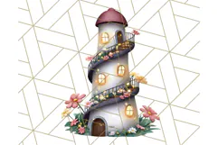 Princess Castle Clipart PNG, Enchanted Garden Artwork Product Image 3