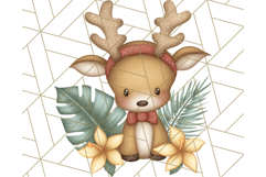 Safari Christmas PNG Clipart, Cute Jungle Animal Art Product Image 3