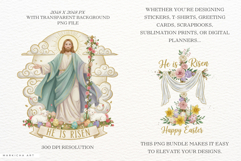 Glitter Religious Easter Clipart Product Image 2