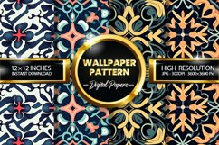 Wallpaper Pattern Digital Papers - 04 Variations Product Image 1