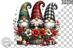 Christmas Gnome Sublimation - Clipart PNG Design Product Image 1