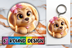 Joyful Moments Car Coaster, 3D Dog Product Image 1
