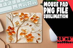 BRIGHT MOUSE PAD SUBLIMATION ART, 3D Flower Product Image 1