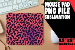 Gradient Leopard Print Mouse Pad Stylish PNG Product Image 1